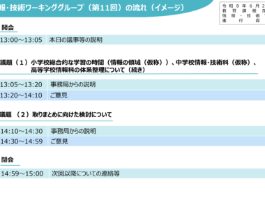教育課程部会_情報・技術ワーキンググループ（第11回）_配付資料について_1