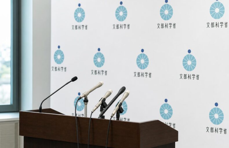 【現場視点】松本洋平文部科学大臣記者会見録（令和8年9月17日）をテーマにしたAI生成イメージ