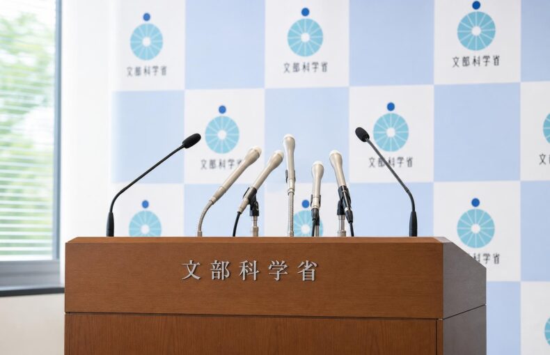 【現場視点】関芳弘文部科学大臣記者会見録（令和8年9月18日）をテーマにしたAI生成イメージ