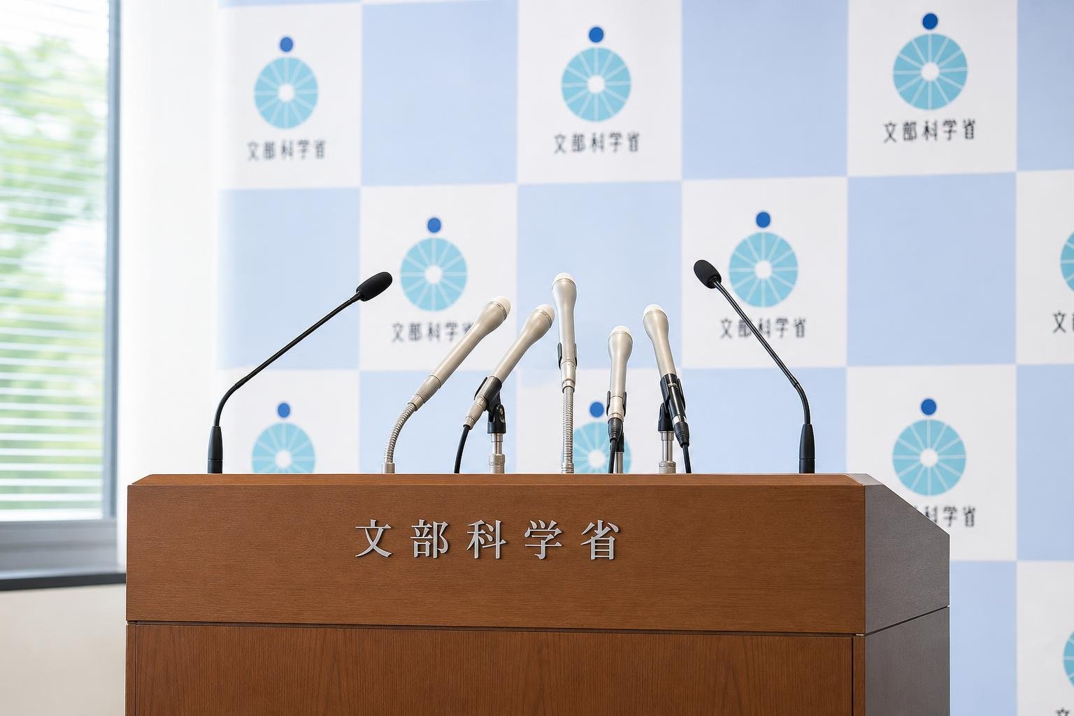 【現場視点】関芳弘文部科学大臣記者会見録（令和8年9月18日）をテーマにしたAI生成イメージ