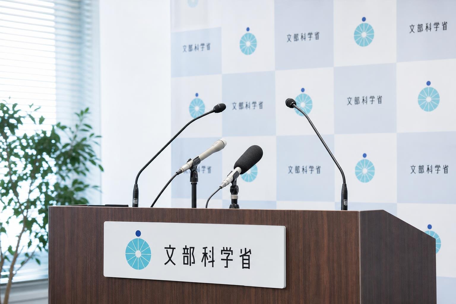 【現場視点】関芳弘文部科学大臣記者会見録（令和8年9月25日）をテーマにしたAI生成イメージ