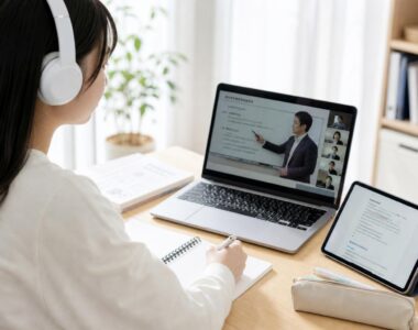 【現場視点】通信教育の適正な実施・運営の確保のための基本的な指針等に関する検討会議（第２回）配付資料をテーマにしたAI生成イメージ