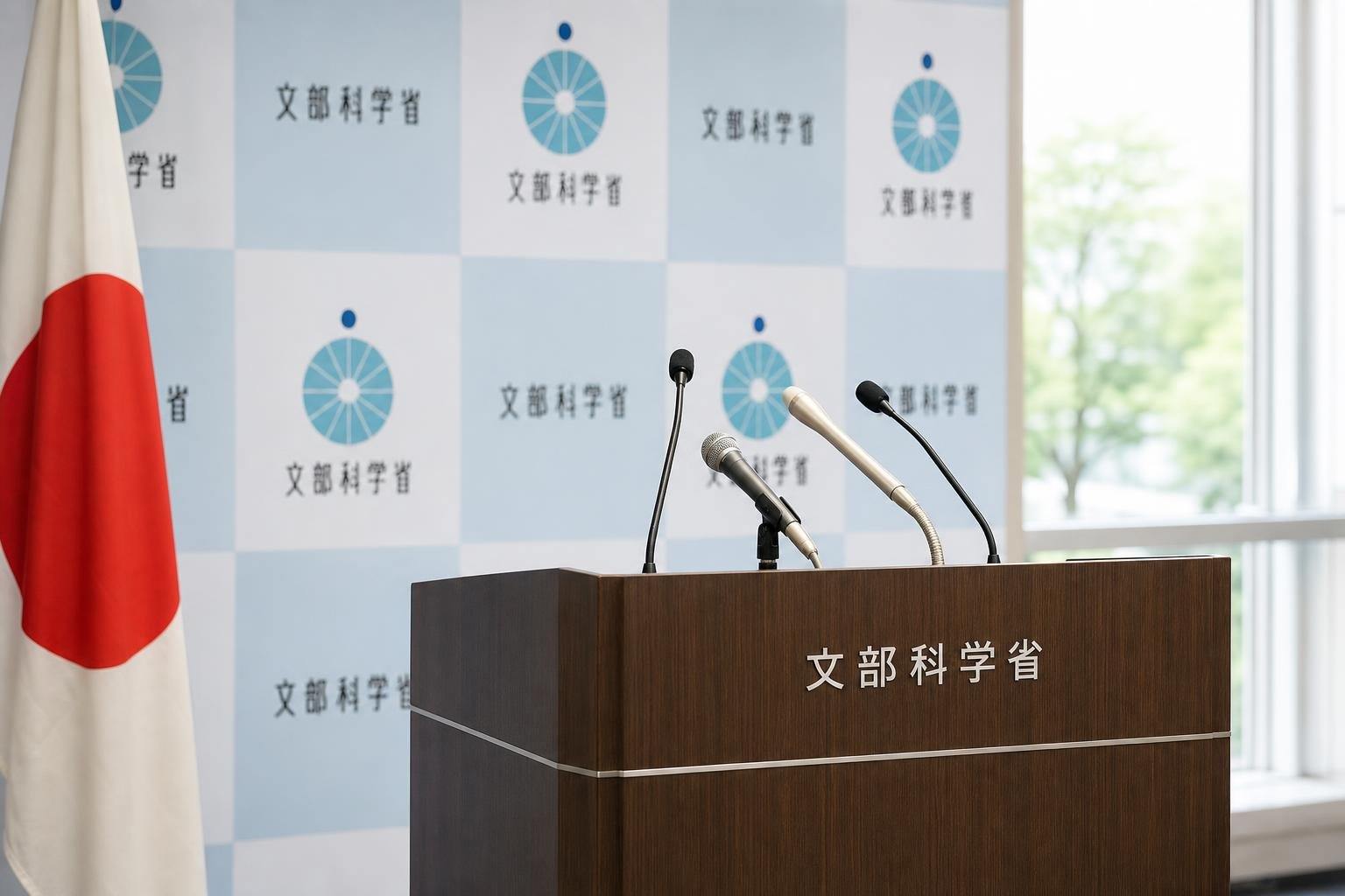 【現場視点】関芳弘文部科学大臣記者会見録(令和8年9月29日)をテーマにしたAI生成イメージ