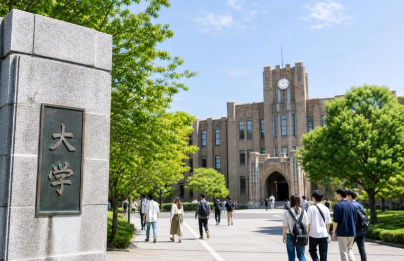 【現場視点】2040年を見据えた高等教育改革の方向性について～大学等の機能強化と量的規模適正化～をテーマにしたAI生成イメージ