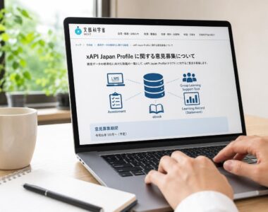 【現場視点】xAPI Japan Profile に関する意見募集についてをテーマにしたAI生成イメージ