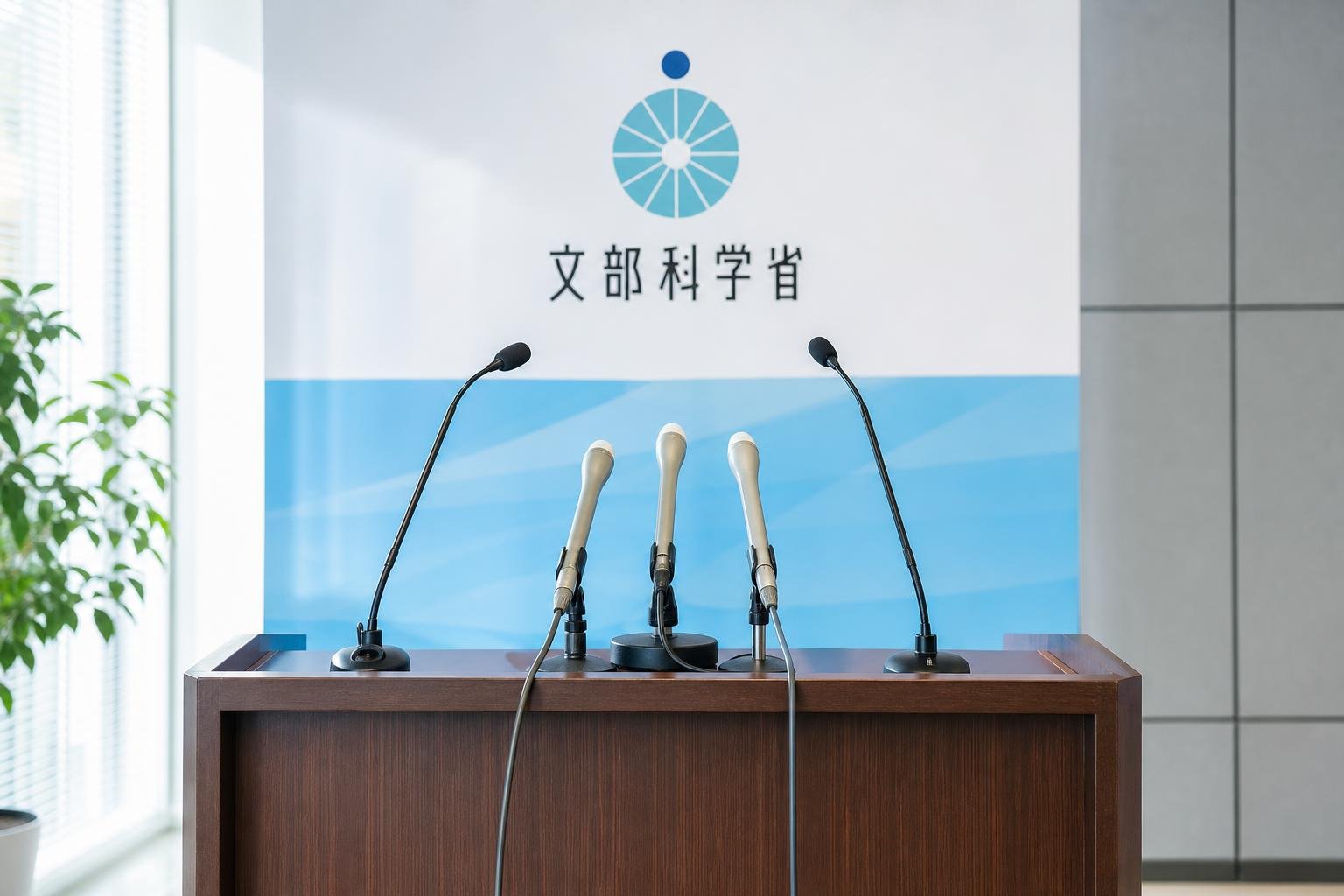 【現場視点】関芳弘文部科学大臣記者会見録（令和8年10月6日）をテーマにしたAI生成イメージ