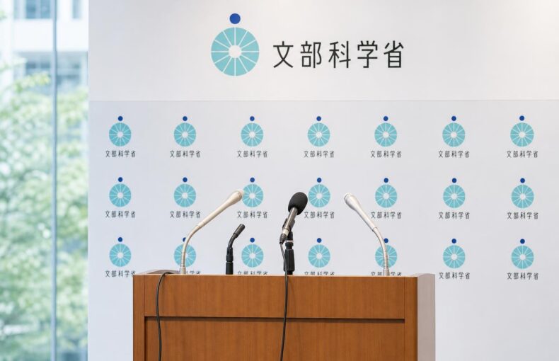 【現場視点】関芳弘文部科学大臣記者会見録（令和8年10月13日）をテーマにしたAI生成イメージ