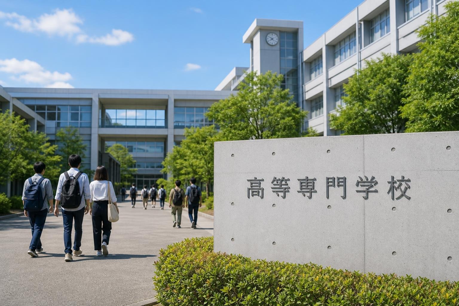【現場視点】高等専門学校の機能強化に関する検討会（第6回）配布資料をテーマにしたAI生成イメージ
