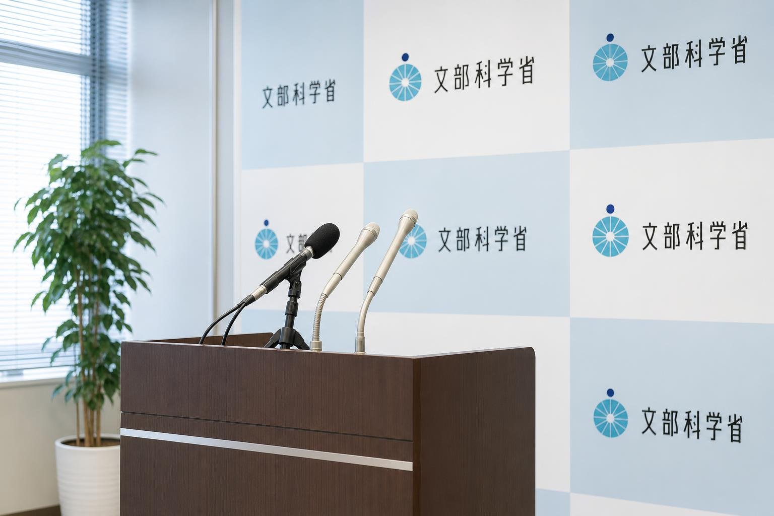 【現場視点】関芳弘文部科学大臣記者会見録（令和8年10月23日）をテーマにしたAI生成イメージ