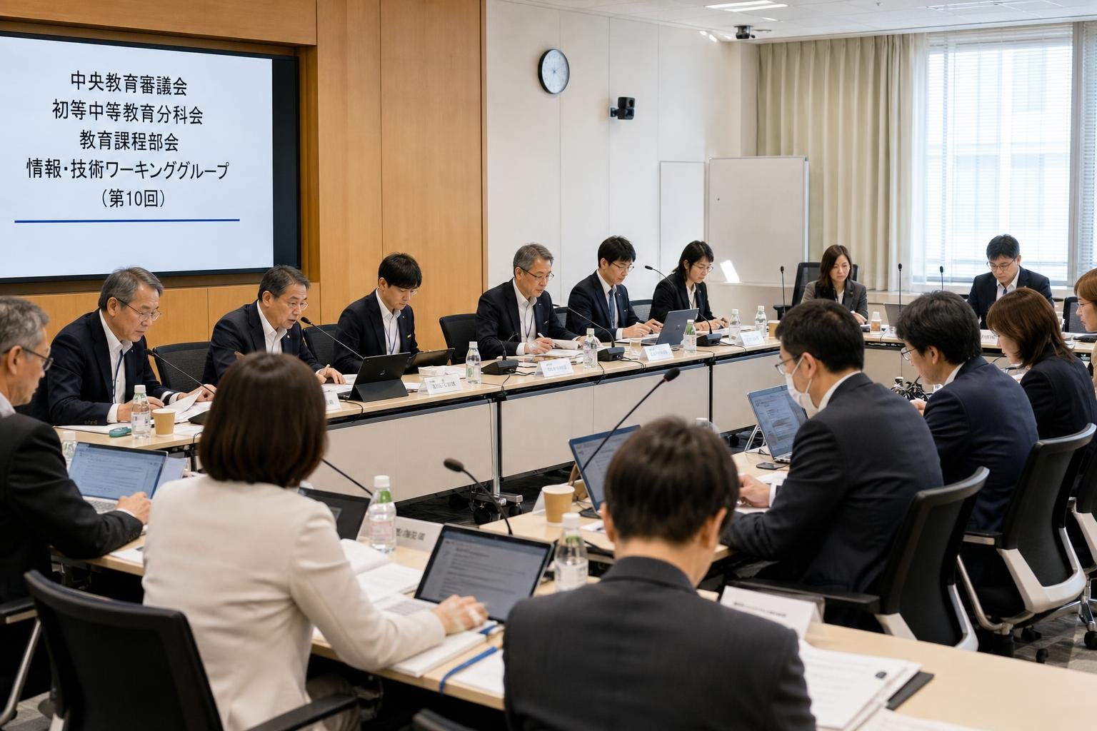 【現場視点】中央教育審議会初等中等教育分科会教育課程部会情報・技術ワーキンググループ(第10回)議事録をテーマにしたAI生成イメージ
